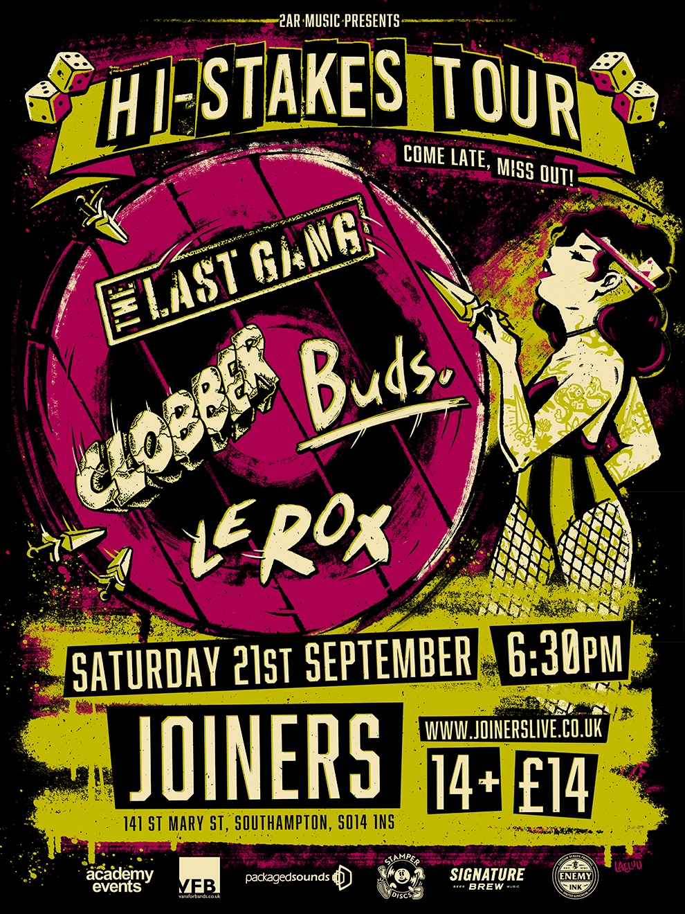 THE LAST GANG + CLOBBER + BUDS. + LE ROX