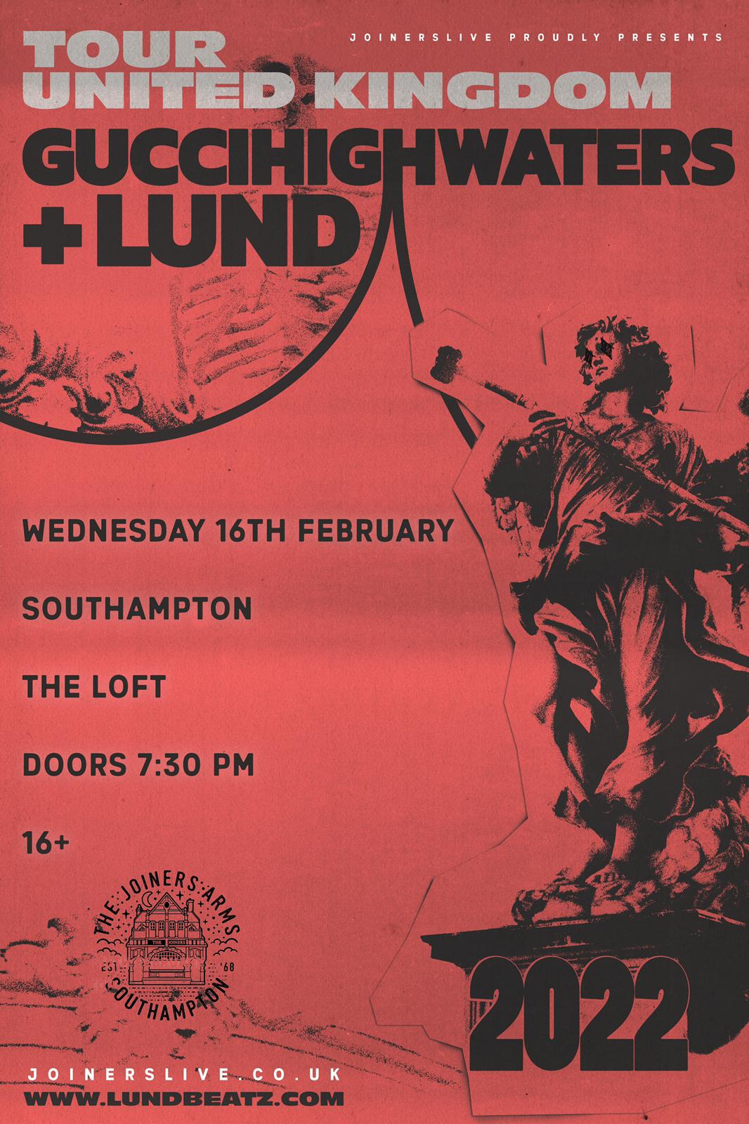 GUCCIHIGHWATERS & LUND AT THE LOFT - CANCELLED