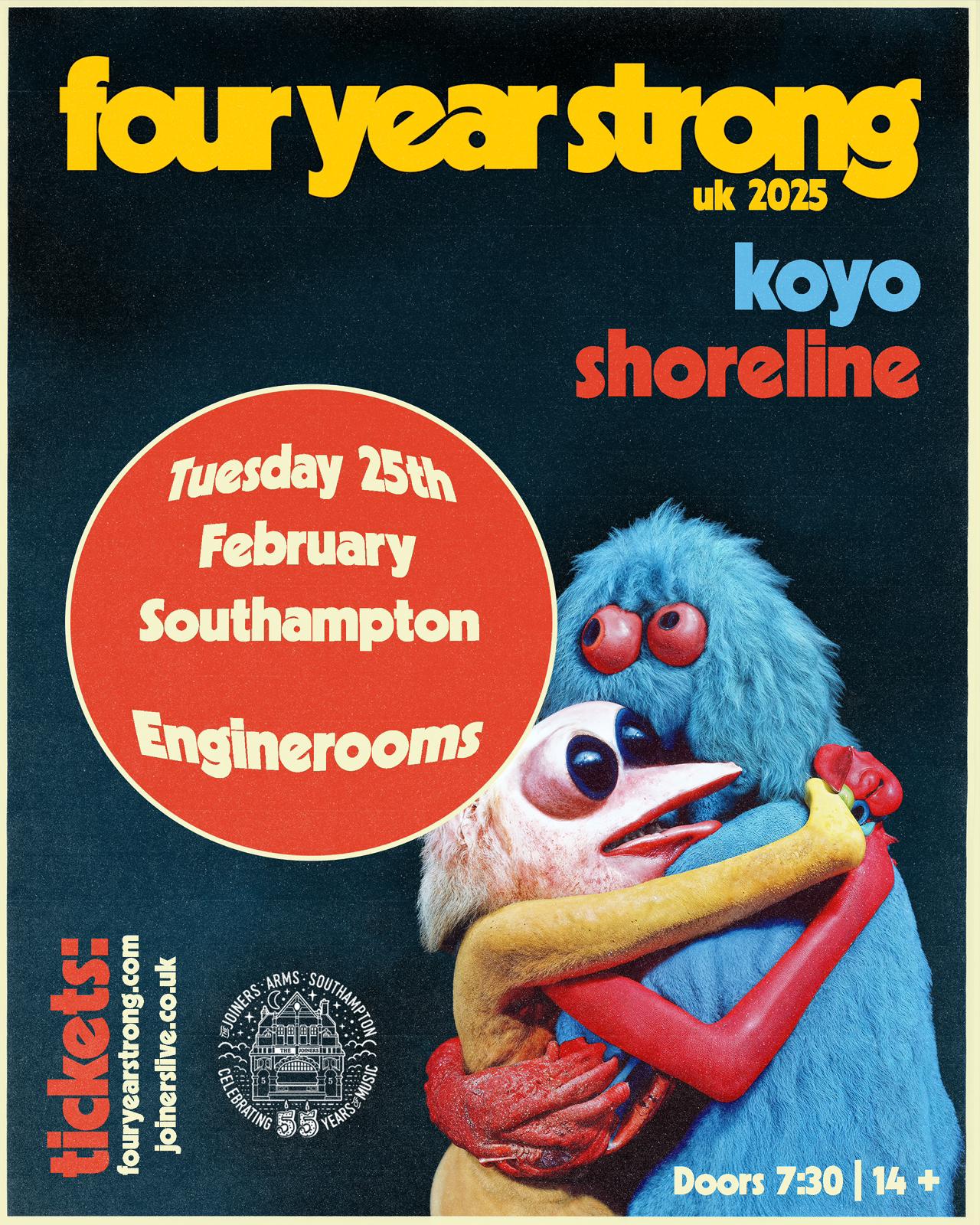 FOUR YEAR STRONG AT ENGINE ROOMS