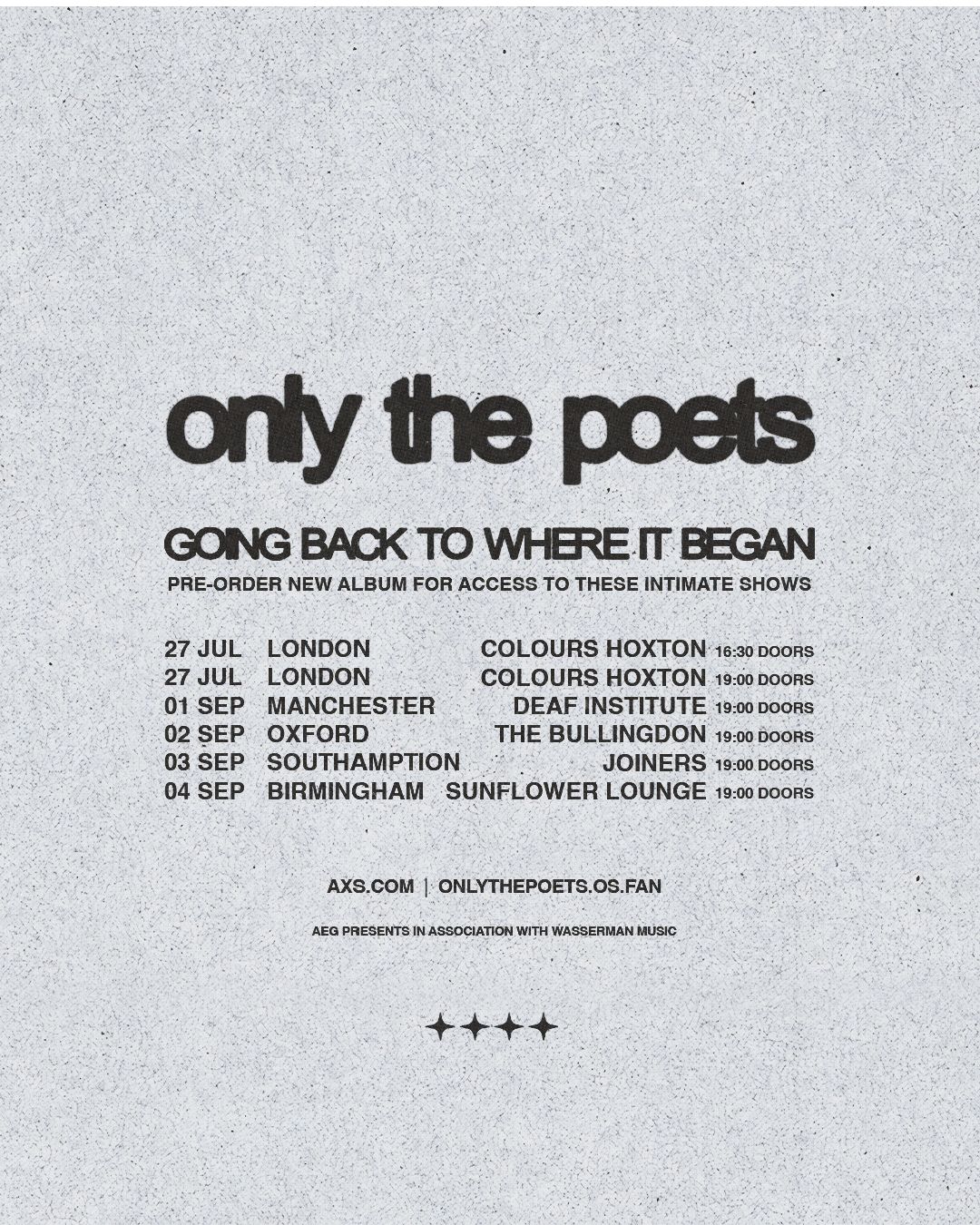 ONLY THE POETS